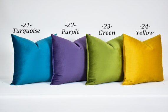 Velvet euro cheap pillow covers