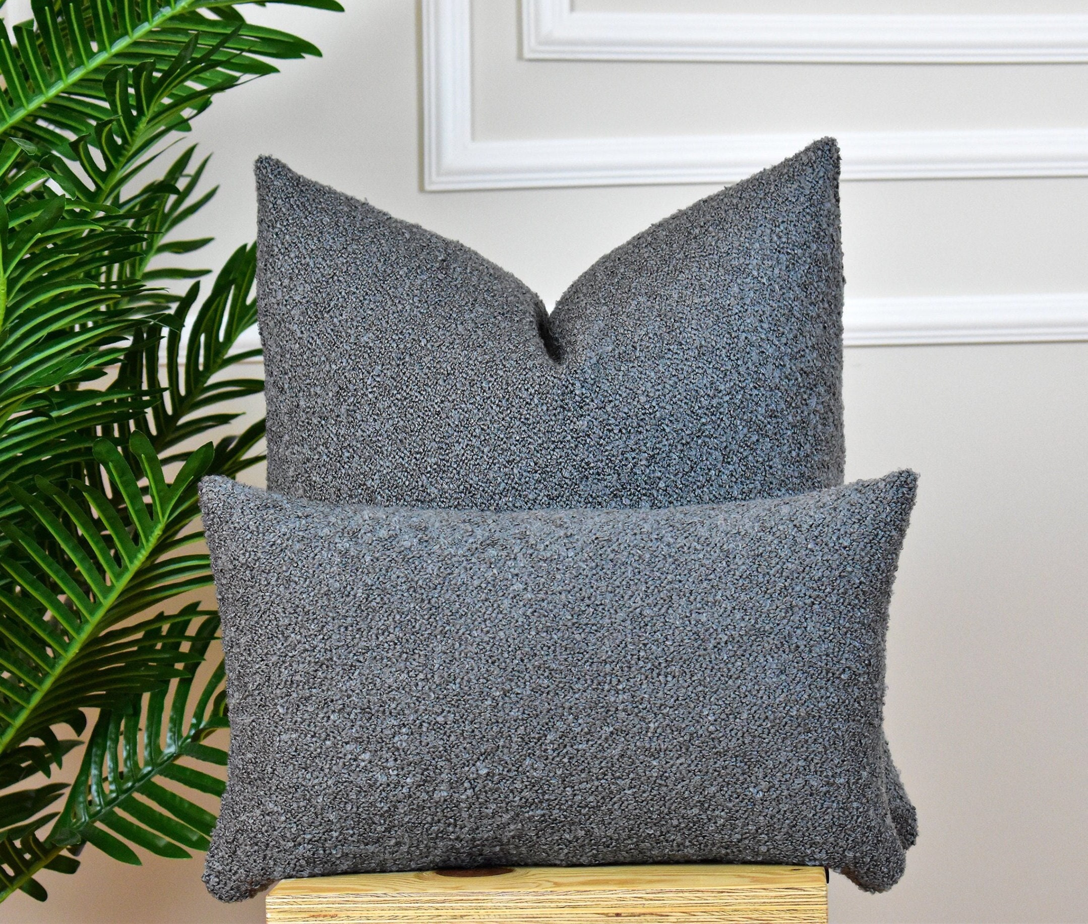 White Textured Puffy Boucle Pillow Cover, Unique Cozy Luxury Boucle Cushion,  Extra Soft Boucle Fabric, Teddy Lumbar Pillow, Living Room,sofa 