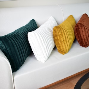 Kids Corduroy Throw Pillow, Luxury Pillow Cover for Every Room, Designer Soft Pillow Case, Corduroy Sofa Cushion Cover, All Sizes All Colors