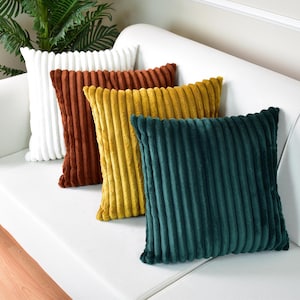Corduroy Children&#39;s Pillow Cover, Kids Room Throw Pillow Cover, Cozy Comfort Pillowcase, Non-allergic Soft Cushion Cover, Any Size Any Color