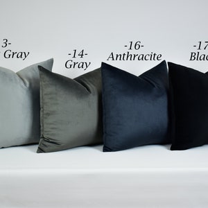 Any SİZE Any COLOR Velvet Pillows/Velvet Throw Pillow/Couches and Sofa Pillows/Soft Velvet Pillows/Living Room Pillows/Velvet Cushion Cover image 10