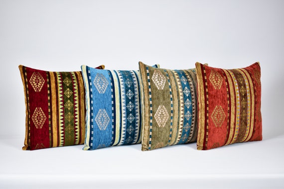 Bohemian Turkish Kilim Throw Pillow Cover Kilim Cushion Cover 