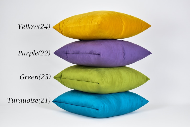 Soft Velvet Throw Pillow Cover,Luxury Velvet Cushion Cover,Living Room and Bedroom Pillow Cover,Any Size and Any Color Velvet Pillow Cover,Sofa and Couch Velvet Pillow Cover,Velvet Lumbar Throw Pillow Cover