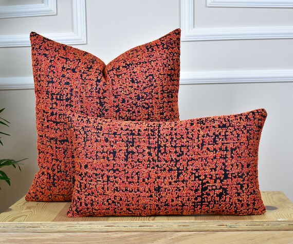 Orange pillow sham hotsell