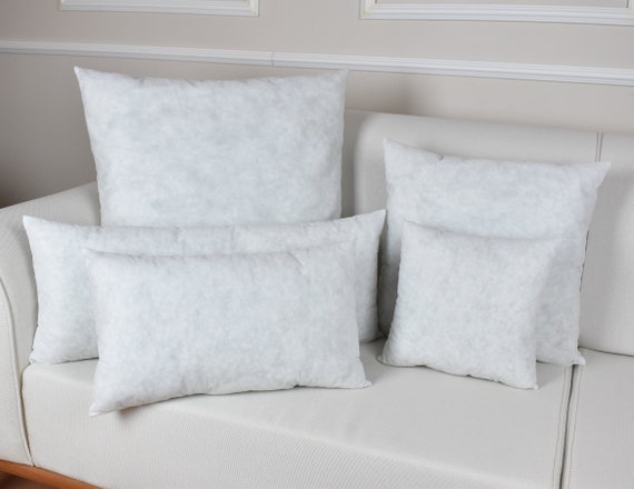 Premium Shredded Memory Foam Pillow Inserts 28x28 - 2 Pack Euro Square Pillow Forms With Cotton Cover