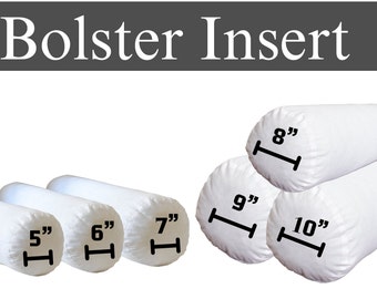 Bolster Pillow Insert, Any Dimensions, Hypoallergenic, Decorative Throw Pillow