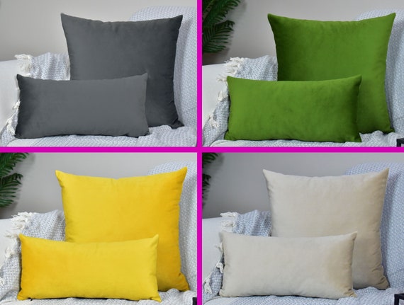 Velvet euro cheap pillow covers