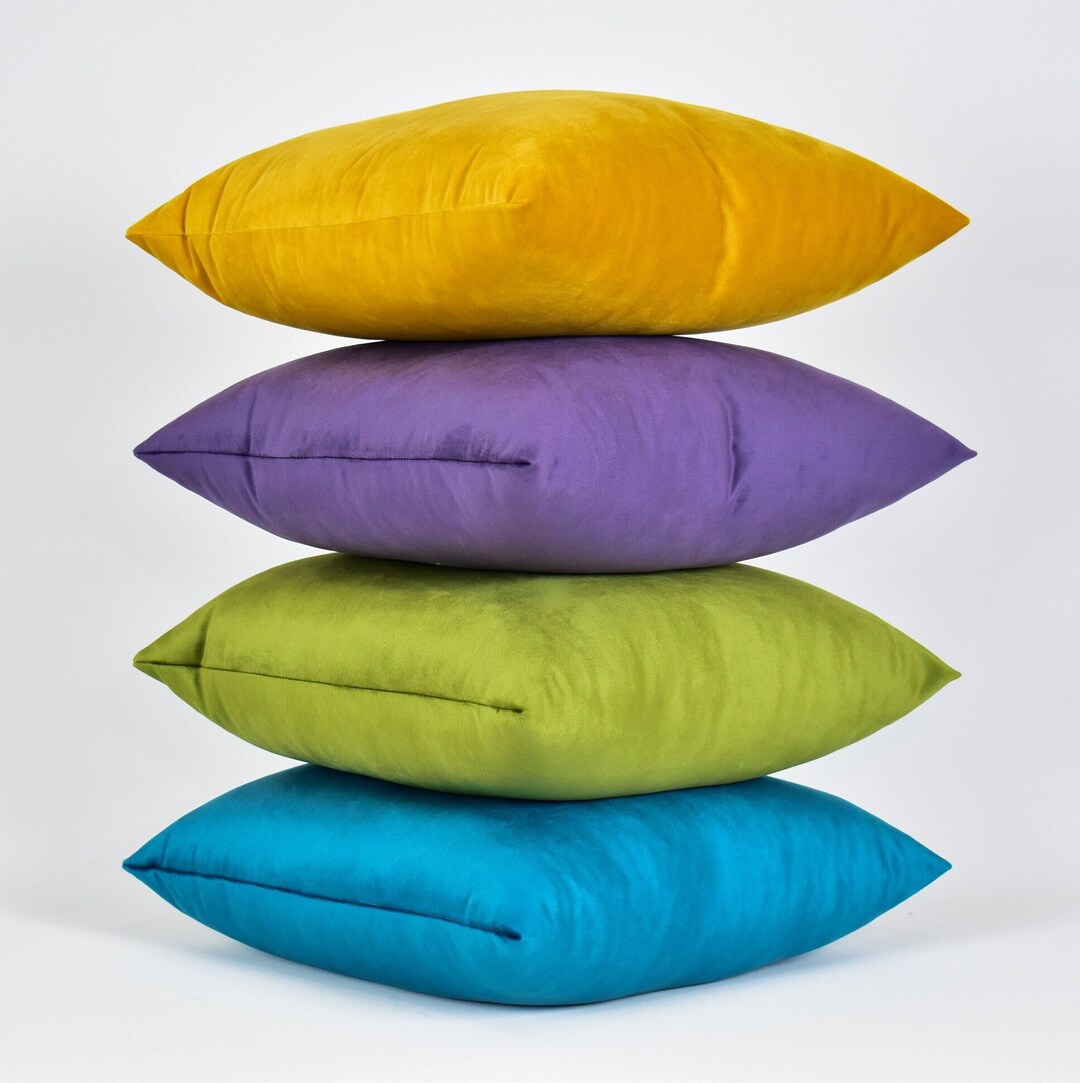 Soft Velvet Throw Pillow Cover Velvet Euro Pillow Sham for Etsy