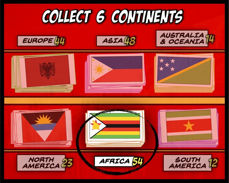 Flags of Africa Flashcards Africa Continent Africa Map Currency Capital Religion Montessori