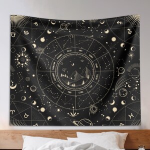 Kill Star Zodiac Tapestry Etsy