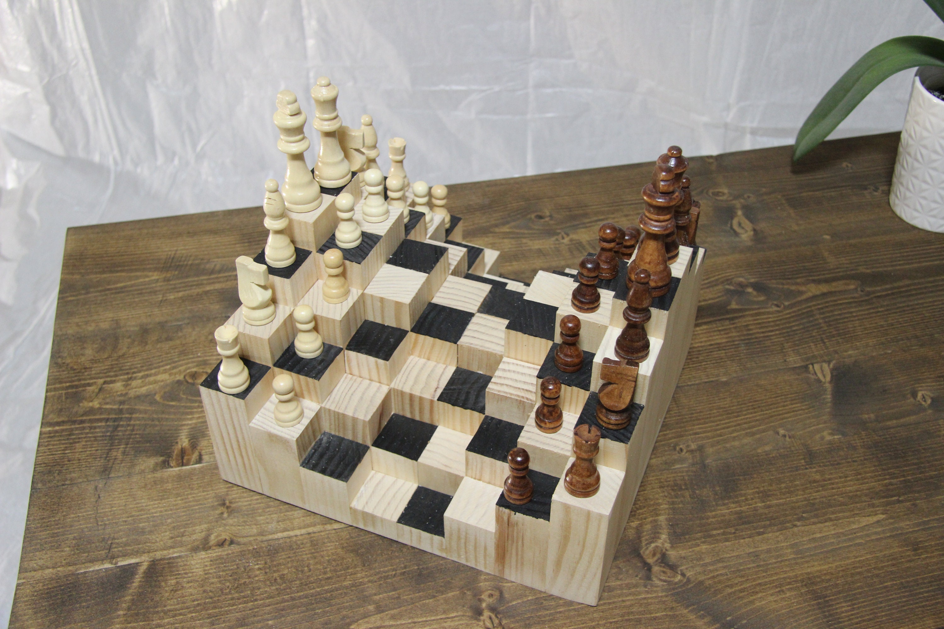 3D Chess Board Etsy
