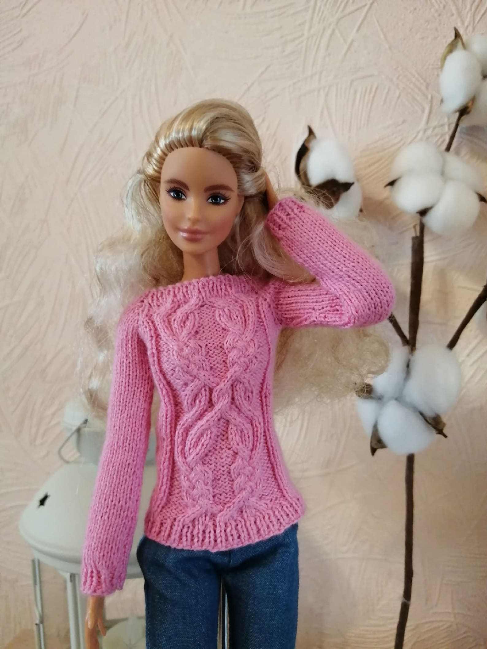 Barbie sweater Barbie clothes knitted sweater for Barbie Etsy