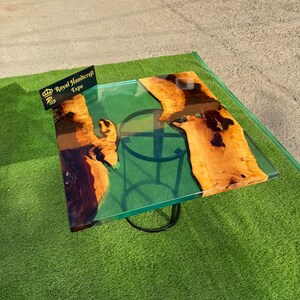 Epoxy Table Top, center Table Epoxy Resin River Table, Natural Wood