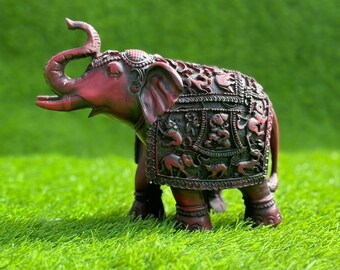 手作り樹脂製象の置物：インドの室内装飾品 - Etsy 日本
