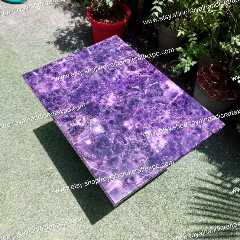 Purple home - Amethyst agate table