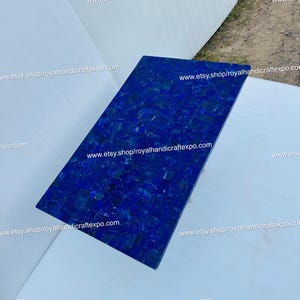 Rectangular Lapis Lazuli Tabletop | Dining Tabletop | Coffee Table (Customizable)