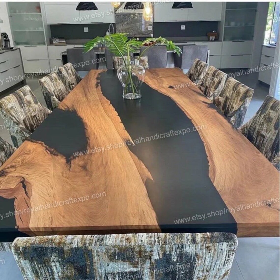Wooden Epoxy Table Epoxy Dining Table Handmade Indian Etsy