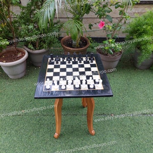 Elegant Black Marble Chess Set with Marble Pieces, Chess Board, Chess Game Set, Adult Strategy Game Set Best Gifts for Your loved Ones