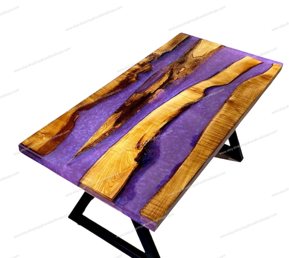 Purple epoxy 2024 resin table