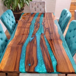 Epoxy Table Top, Coffee, center Table, Custom Order, Epoxy Resin Table, Natural Wood Home Furniture