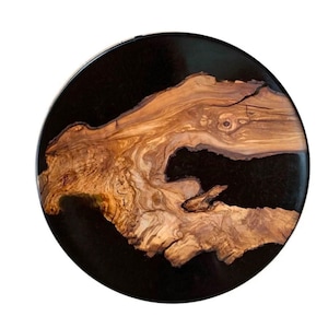Black Epoxy Resin Coffee Tabletop | Round River Table Epoxy |Epoxy Resin table | Custom River table Epoxy| Home Decor, Conference Table