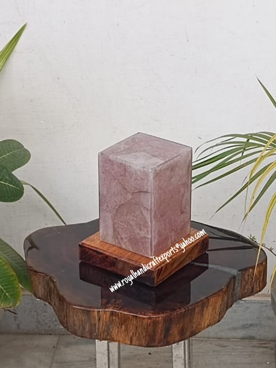 天然ローズクォーツクリスタルランプ：瞑想ライト - Etsy 日本