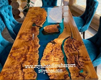 Epoxy Table, Dining, Sofa, Center Table Top Live Edge Acacia Table ,Custom Order, Epoxy Resin River Table, Natural Wood Handmade Resin River