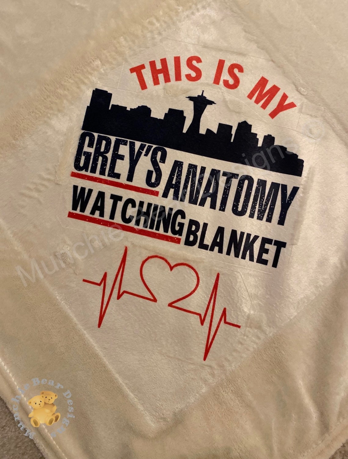 Greys Anatomy Throw Blanket/greys Anatomy Watching Etsy