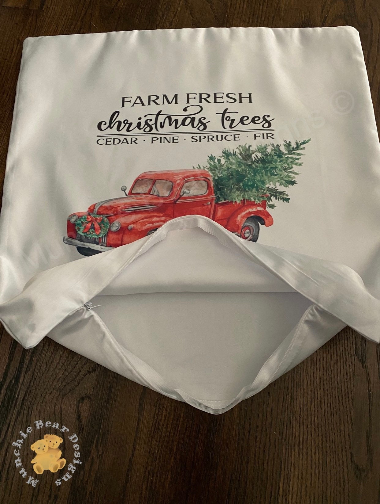 Farm Fresh Christmas Trees Pillow Cover/christmas Throw Pillow Etsy UK