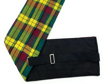 Gents Pure Wool MacMillan Old Tartan Cummerbund - Made in Scotland