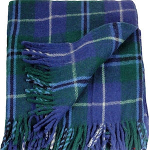 Wool Blend Douglas Modern Tartan Travel Rug/Blanket/Throw