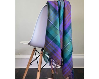 Pure Lambswool Isle of Skye Tartan Travel Rug/Blanket - Made in Scotland