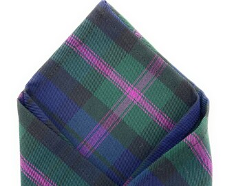 Gents Baird Tartan Pocket Square - 26cm x 26cm