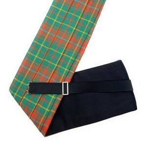 Gents Pure Wool Burnett Ancient Tartan Cummerbund Made in Scotland image 1