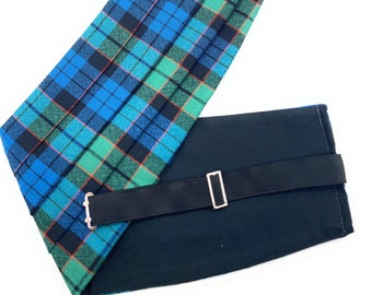 Gents Pure Wool Fletcher Ancient Tartan Cummerbund - Made in Scotland