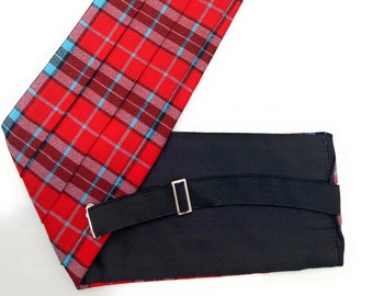 Gents Pure Wool MacTavish Modern Tartan Cummerbund - Made in Scotland