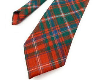 Gents Pure New Wool MacDougall Ancient  Tartan Tie - MADE IN SCOTLAND