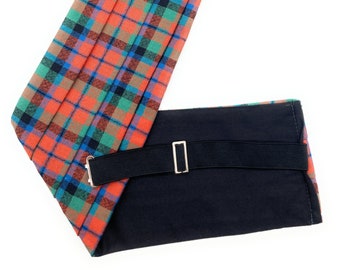 Gents Pure Wool MacDuff Ancient Tartan Cummerbund - Made in Scotland