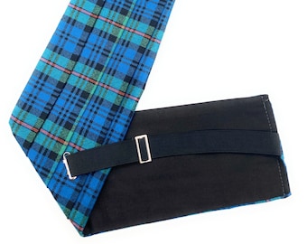 Gents Pure Wool MacKinlay Ancient Tartan Cummerbund - Made in Scotland