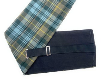 Gents Pure Wool Gordon Weathered Tartan Cummerbund - Made in Scotland