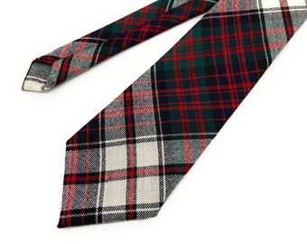 Gents Pure New Wool Scottish MacDonald Dress Tartan Tie - MADE IN SCOTLAND