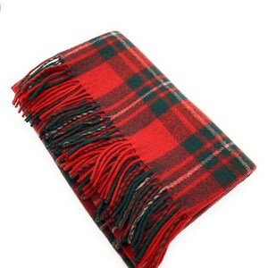 Mélange de laine MacGregor Tapis/couverture de voyage moderne en tartan longueur genou image 1