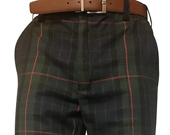 Gents Gunn Modern Clan Tartan Casual Trousers Perfect for Golf Or Dinner Parties