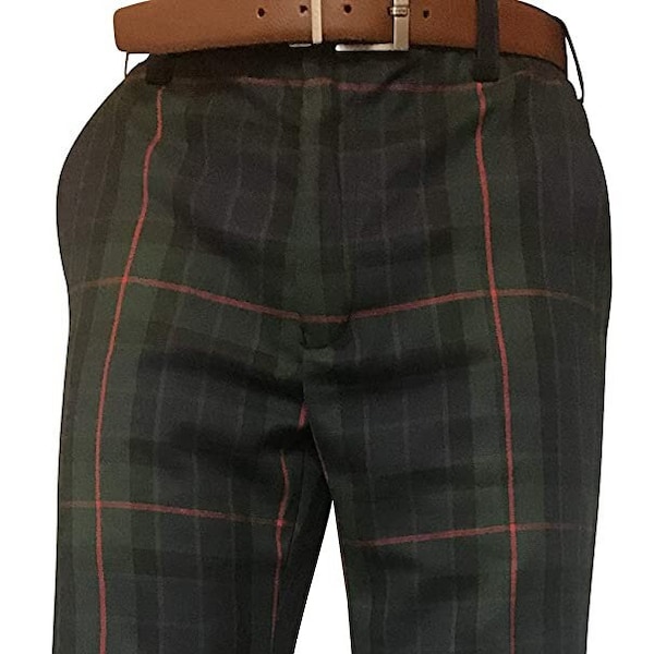 Herren Gunn Modern Clan Tartan Freizeithose Perfekt für Golf oder Dinner Parties