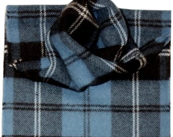 Pure Lambswool Ramsay Blue Tartan Clan Scarf - Made in Scotland