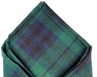 Gents Austin Tartan Pocket Square - Made in Scotland