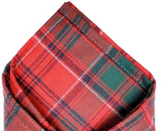 Gents Drummond Tartan Pocket Square - Made in Scotland