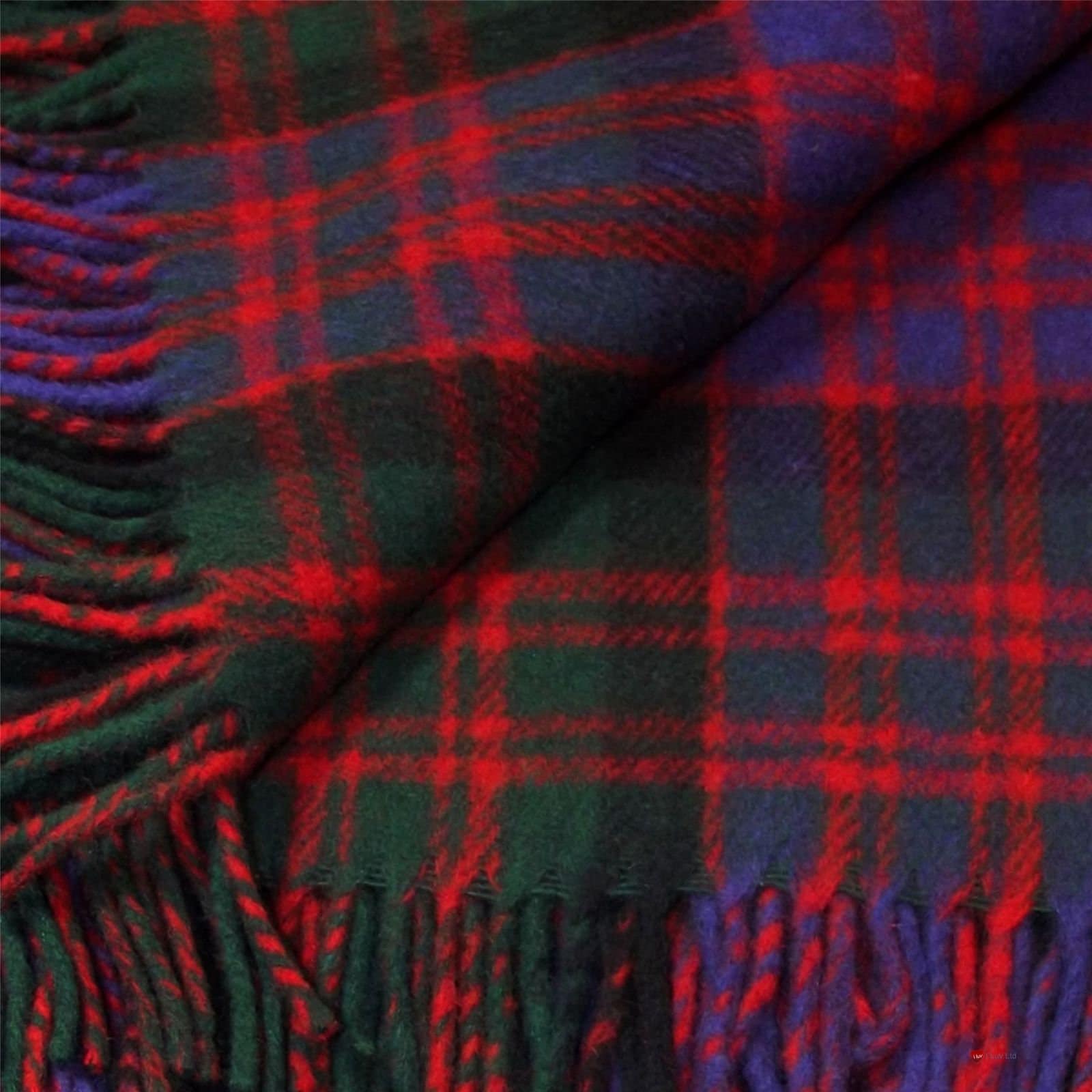 Pure Wool MacDonald Tartan Travel Rug/Blanket Etsy