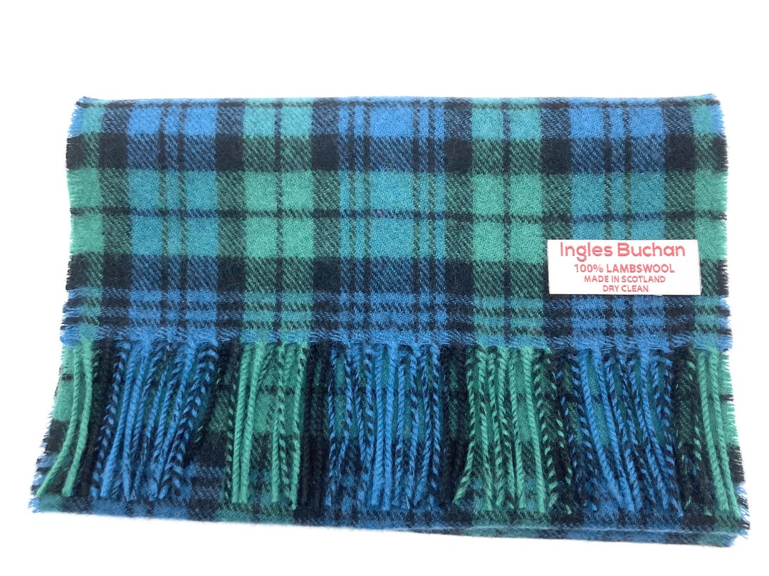 Campbell Clan Tartan Schal Aus 100% Lambswool – Weich, Traditionell, Mit Clan-Geschichte