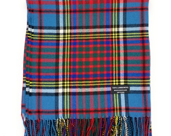 Pure Lambswool Anderson Tartan Travel Rug/Blanket - Made in Scotland